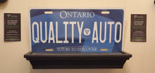 Load image into Gallery viewer, *QUALITY AUTO* : Promote Your Business- Special Edition Blue Ontario Style License Plate Style