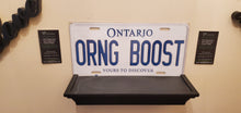 Load image into Gallery viewer, *ORNG BOOST* : Personalized Style Souvenir/Gift Plate in Car Size