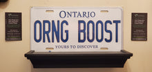 Load image into Gallery viewer, *ORNG BOOST* : Personalized Style Souvenir/Gift Plate in Car Size