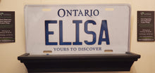 Load image into Gallery viewer, ELISA : Custom Car Ontario For Off Road License Plate Souvenir Personalized Gift Display