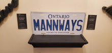Load image into Gallery viewer, *MANNWAYS* : Personalized Name Plate: Souvenir/Gift Plate in Car Size