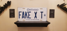 Load image into Gallery viewer, *FAKE X T* : Personalized Name Plate: Souvenir/Gift Plate in Car Size