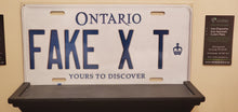 Load image into Gallery viewer, *FAKE X T* : Personalized Name Plate: Souvenir/Gift Plate in Car Size