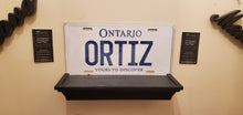 Load image into Gallery viewer, *ORTIZ* : Personalized Name Plate: Souvenir/Gift Plate in Car Size