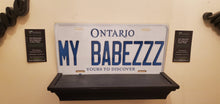 Load image into Gallery viewer, *MY BABEZZZ * : Personalized Name Plate: Souvenir/Gift Plate in Car Size