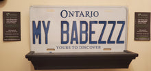 Load image into Gallery viewer, *MY BABEZZZ * : Personalized Name Plate: Souvenir/Gift Plate in Car Size