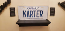 Load image into Gallery viewer, *KARTER* : Personalized Name Plate: Souvenir/Gift Plate in Car Size