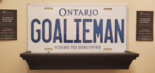 Load image into Gallery viewer, *GOALIEMAN* : Personalized Name Plate: Souvenir/Gift Plate in Car Size