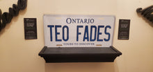 Load image into Gallery viewer, *TEO FADE* : Personalized Name Plate: Souvenir/Gift Plate in Car Size