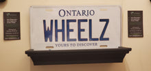 Load image into Gallery viewer, *WHEELZ* : Personalized Name Plate: Souvenir/Gift Plate in Car Size