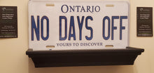 Load image into Gallery viewer, *NO DAYS OFF* : Personalized Name Plate: Souvenir/Gift Plate in Car Size