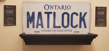 Load image into Gallery viewer, *MATLOCK* : Personalized Name Plate: Souvenir/Gift Plate in Car Size