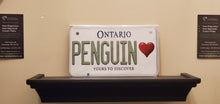 Load image into Gallery viewer, PENGUIN (Green) : Custom Bike Ontario For Off Road License Plate Souvenir Personalized Gift Display
