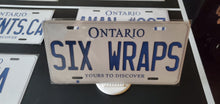 Load image into Gallery viewer, *SIX WRAPS* : Personalized Style Souvenir/Gift Plate in Car Size