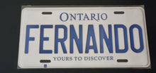 Load image into Gallery viewer, FERNANDO : Custom Car Ontario For Off Road License Plate Souvenir Personalized Gift Display