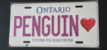 Load image into Gallery viewer, PENGUIN<3 : Custom Car Ontario For Off Road License Plate Souvenir Personalized Gift Display
