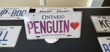 Load image into Gallery viewer, PENGUIN<3 : Custom Car Ontario For Off Road License Plate Souvenir Personalized Gift Display