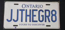 Load image into Gallery viewer, *JJTHEGR8* : Personalized Style Souvenir/Gift Plate in Car Size
