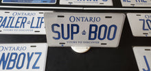 Load image into Gallery viewer, *SUP BOO* : Personalized Style Souvenir/Gift Plate in Car Size