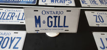 Load image into Gallery viewer, *M GILL* : Personalized Style Souvenir/Gift Plate in Car Size