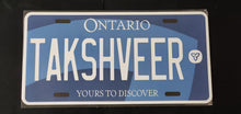 Load image into Gallery viewer, *TAKSHVEER* : Personalized Style Souvenir/Gift Plate in Car Size