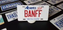 Load image into Gallery viewer, BANFF : Custom Car Alberta For Off Road License Plate Souvenir Personalized Gift Display