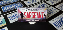 Load image into Gallery viewer, *SARGEANT* : Personalized Style Souvenir/Gift Plate in Car Size