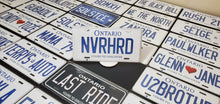 Load image into Gallery viewer, Custom Car License Plate: NVRHRD