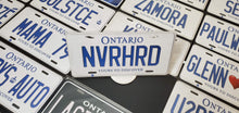 Load image into Gallery viewer, Custom Car License Plate: NVRHRD