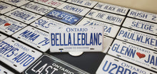 Load image into Gallery viewer, Custom Car License Plate: Bella.LeBlanc