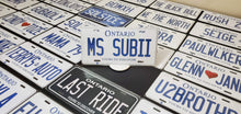 Load image into Gallery viewer, Custom Car License Plate: MS SUBII