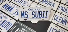 Load image into Gallery viewer, Custom Car License Plate: MS SUBII