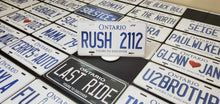 Load image into Gallery viewer, Custom Car License Plate: RUSH 2112