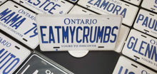 Load image into Gallery viewer, Custom Car License Plate: Eatmycrumbs
