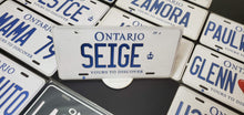 Load image into Gallery viewer, Custom Car License Plate: Seige