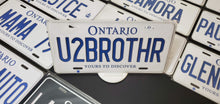 Load image into Gallery viewer, Custom Car License Plate: u2brothr