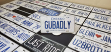 Load image into Gallery viewer, Custom Ontario White Car License Plate: Gubadly