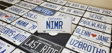 Load image into Gallery viewer, Custom Ontario White Car License Plate: Nimr