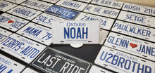 Load image into Gallery viewer, Custom Ontario White Car License Plate: Noah