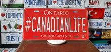 Load image into Gallery viewer, CANADIAN LIFE : Custom Car Ontario For Off Road License Plate Souvenir Personalized Gift Display