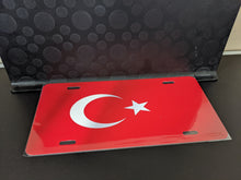 Load image into Gallery viewer, Turkey Waving Flag Pattern : Custom Car Turkey For Off Road License Plate Souvenir Personalized Gift Display