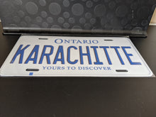 Load image into Gallery viewer, KARACHITTE : Custom Car Ontario For Off Road License Plate Souvenir Personalized Gift Display