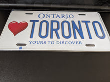 Load image into Gallery viewer, <3 TORONTO : Custom Car Ontario For Off Road License Plate Souvenir Personalized Gift Display