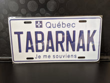 Load image into Gallery viewer, TABARNAK : Custom Car Quebec For Off Road License Plate Souvenir Personalized Gift Display