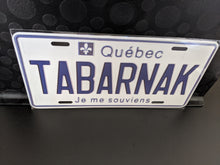 Load image into Gallery viewer, TABARNAK : Custom Car Quebec For Off Road License Plate Souvenir Personalized Gift Display