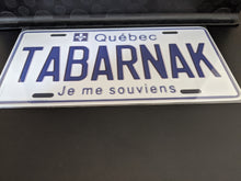 Load image into Gallery viewer, TABARNAK : Custom Car Quebec For Off Road License Plate Souvenir Personalized Gift Display