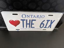 Load image into Gallery viewer, <3 THE 6IX : Custom Car Ontario For Off Road License Plate Souvenir Personalized Gift Display