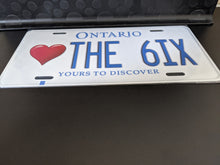 Load image into Gallery viewer, <3 THE 6IX : Custom Car Ontario For Off Road License Plate Souvenir Personalized Gift Display