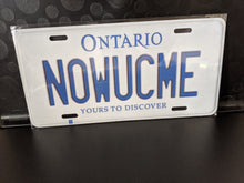 Load image into Gallery viewer, N0WUCME : Custom Car Ontario For Off Road License Plate Souvenir Personalized Gift Display