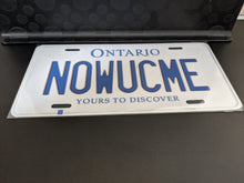 Load image into Gallery viewer, N0WUCME : Custom Car Ontario For Off Road License Plate Souvenir Personalized Gift Display